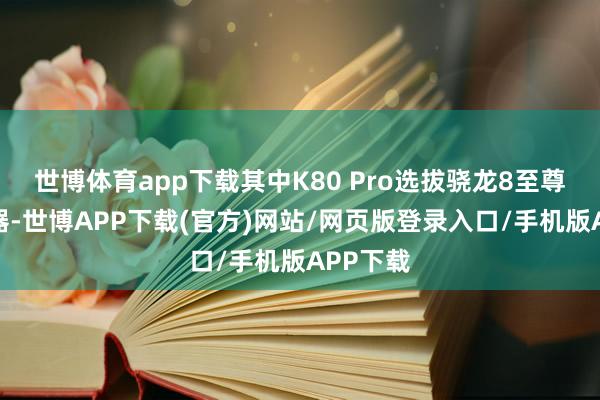 世博体育app下载其中K80 Pro选拔骁龙8至尊版惩办器-世博APP下载(官方)网站/网页版登录入口/手机版APP下载