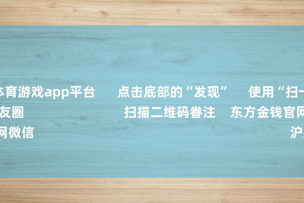 shibo体育游戏app平台 点击底部的“发现” 使用“扫一扫” 即可将网页共享至一又友圈 扫描二维码眷注 东方金钱官网微信 沪股通 深股通
