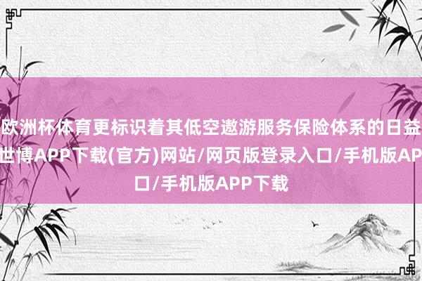 欧洲杯体育更标识着其低空遨游服务保险体系的日益完善-世博APP下载(官方)网站/网页版登录入口/手机版APP下载