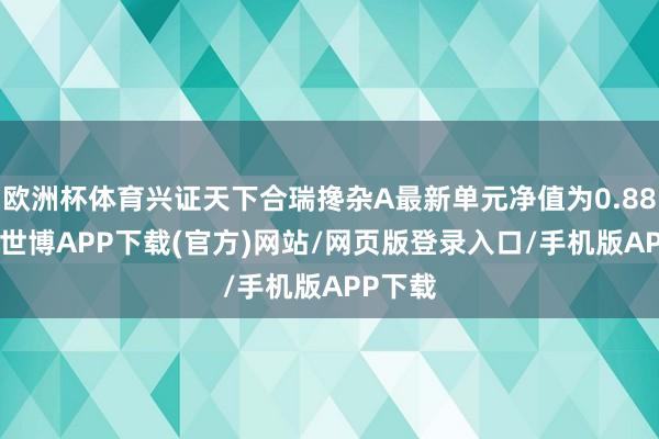 欧洲杯体育兴证天下合瑞搀杂A最新单元净值为0.8889元-世博APP下载(官方)网站/网页版登录入口/手机版APP下载