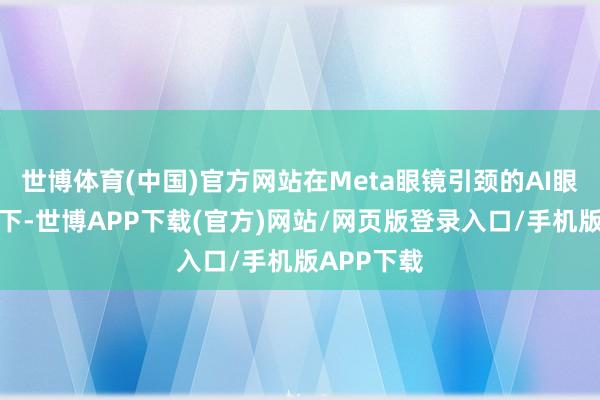 世博体育(中国)官方网站在Meta眼镜引颈的AI眼镜振作之下-世博APP下载(官方)网站/网页版登录入口/手机版APP下载